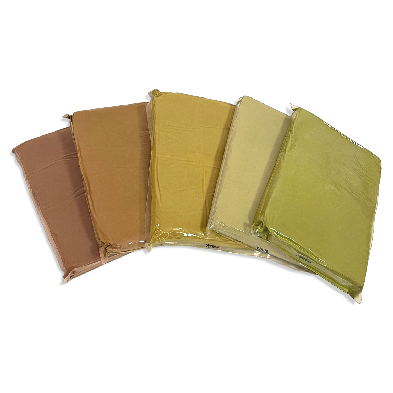 5 Kratom plastic bags differents strains